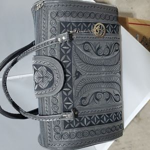 Mini weekender Banda Bag NWOT GRAY BLACK TRAVEL